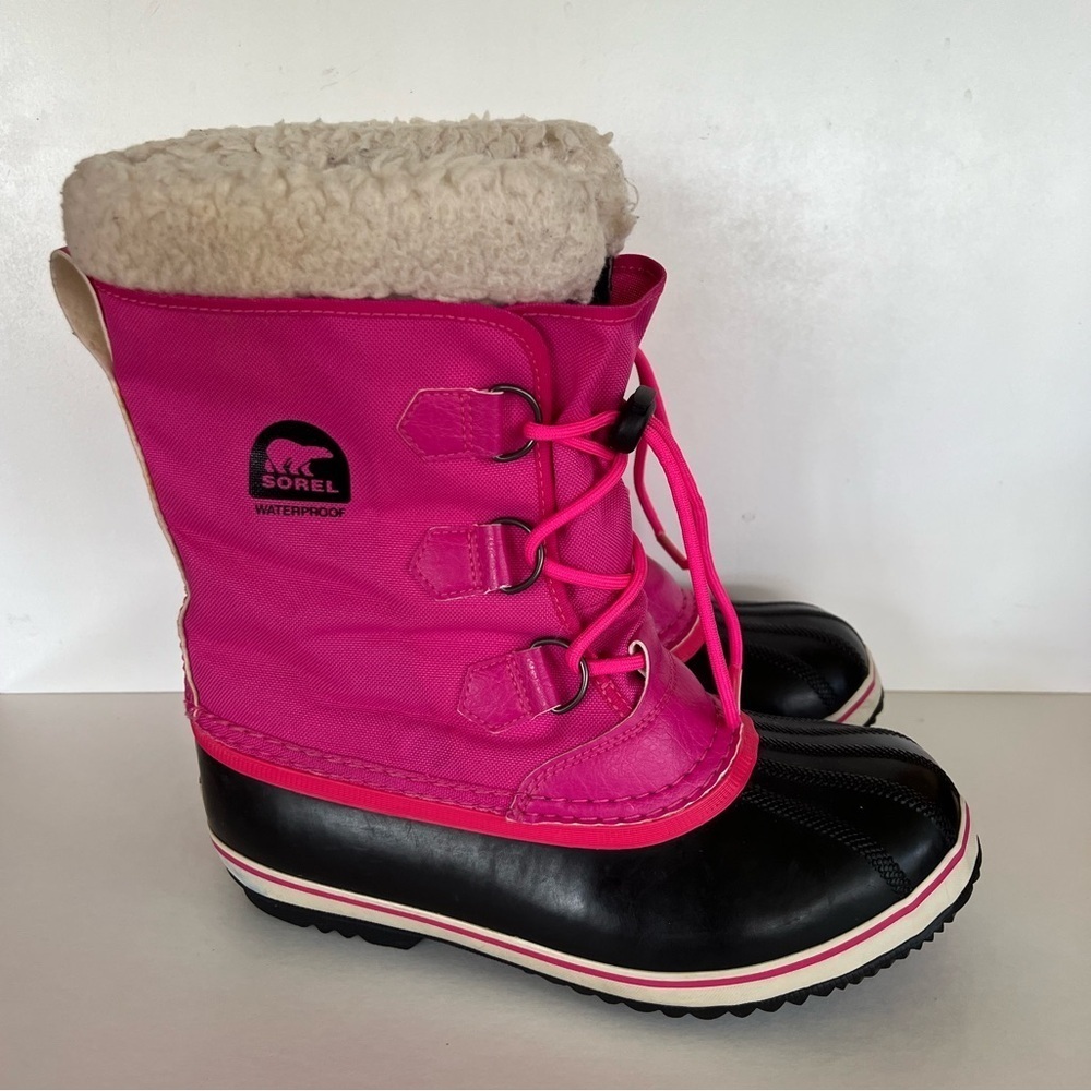 Sorel Women's Yoot PAC Nylon Bright Rose Waterproof Boots, size 7